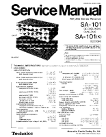 Technics - SA-101 - Service manual 